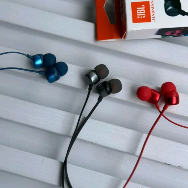 (Original) JBL Tune 310 Wired in-Ear Type C Headphones, Hi-Res Audio with Digital-to-Analog Converter, 3-Button EQ Preset Remote with Microphone, Tangle-Free Flat Cable, Compatible with USB-C Devices - Image 4