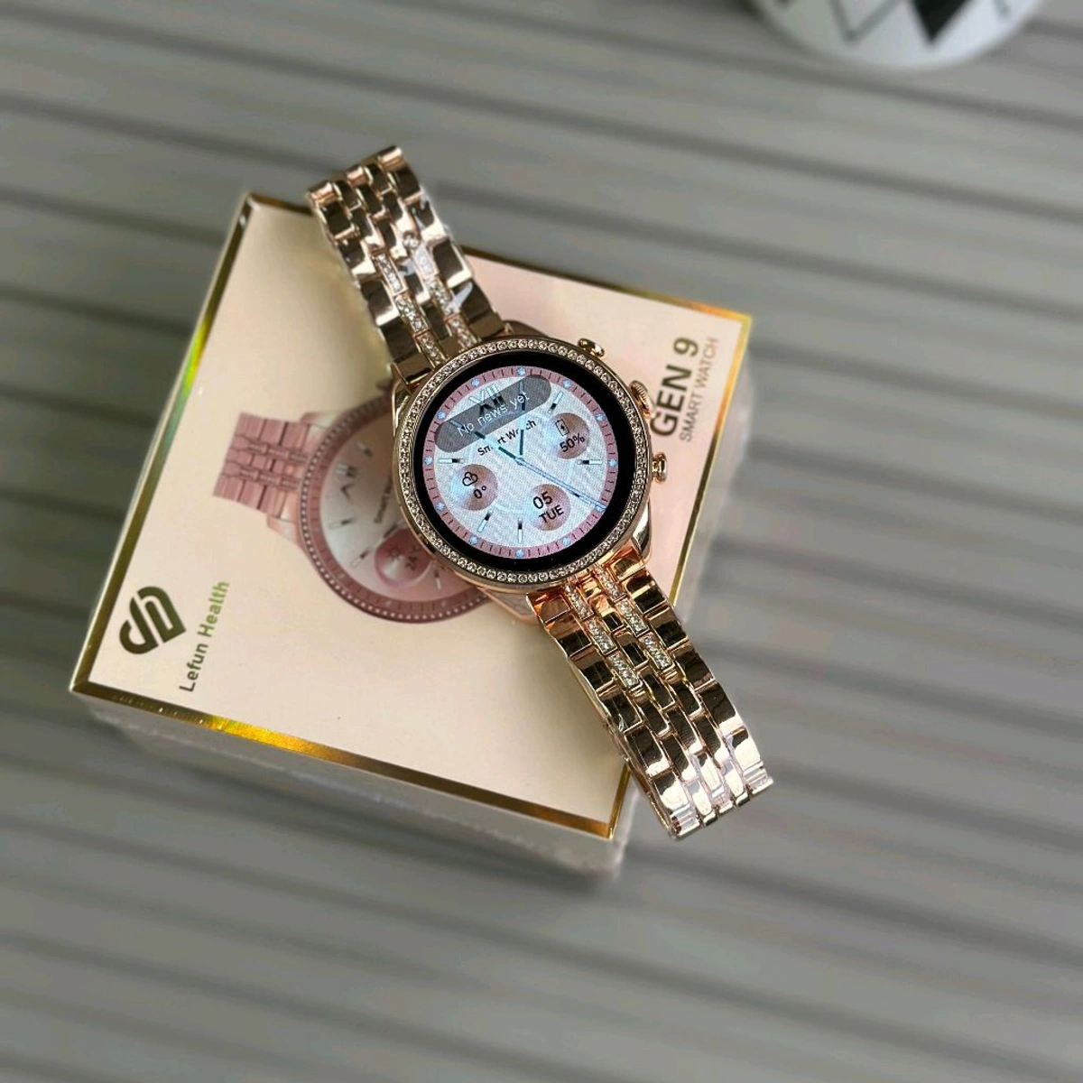 Generation 9 Diamond-Bezel Smartwatch,Dual Strap - Image 3