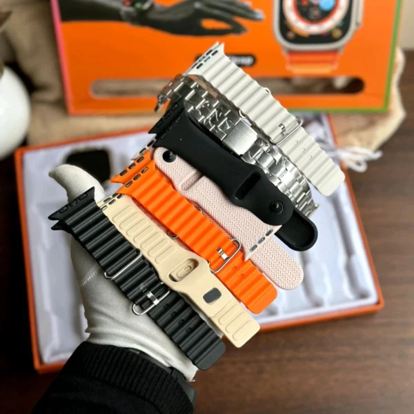 Series 8 Ultra 2 Special Edition Combo, 10 In 1 Best Quality Straps, Bluetooth Calling Support - Image 2