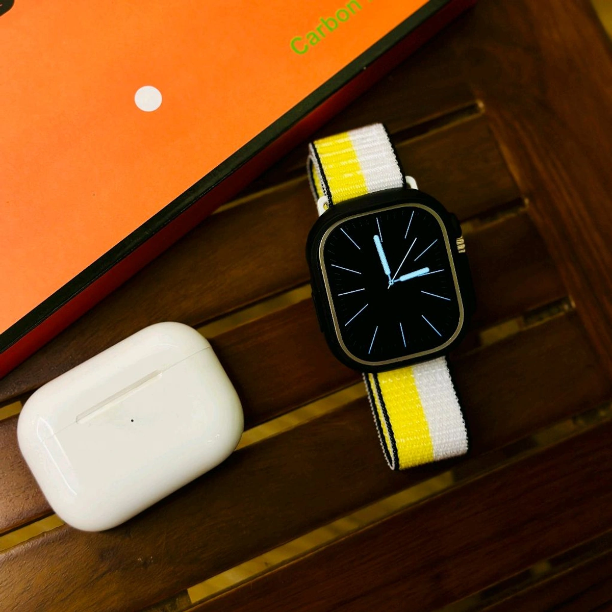 New Arrivals Ultra 10 In 1 Series 8 Ultra With Case, 8 Straps, Tws Pro 2. 8 Straps, Watch protectorr, Wireless Fast Charging Cable And Manual Book Included In Box - Image 3