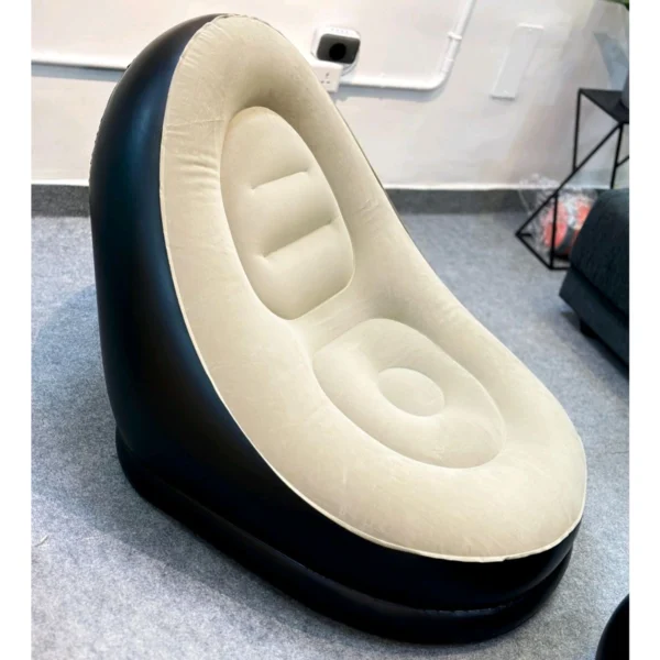 Filling Bean Bag 2 Set Portable Inflatable Lazy Sofa Bed Outdoor Beach Garden PVC 2 Seater Inflatable Sofa - Image 4