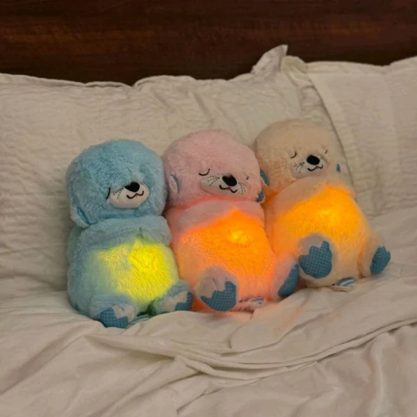 Breathing Teddy Bear Soft Toy Plush Sound Machine - Image 5