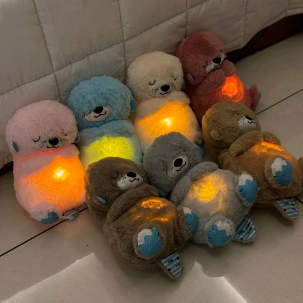 Breathing Teddy Bear Soft Toy Plush Sound Machine - Image 4