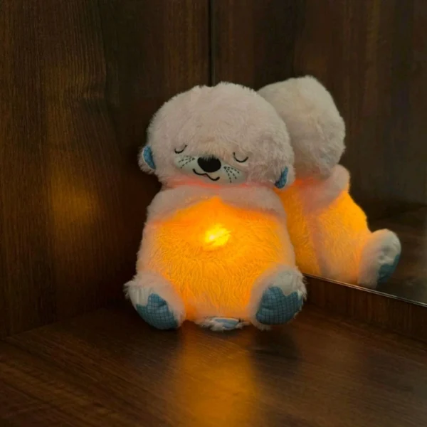 Breathing Teddy Bear Soft Toy Plush Sound Machine - Image 3